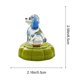 thumbnail image 3 of Adorno de vidrio giratorio de animales: figurita de vidrio soplado hecha a mano con base cerámica para escritorio, coche o decoración del hogar, 3 of 6
