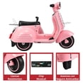 thumbnail image 4 of Motocicleta Montable Eléctrica Joykoo Doble Asiento Sonido Luz Led 6v Rosa, 4 of 7