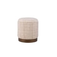 thumbnail image 2 of Carolina Handwoven Boreas Hammered Metal Storage Ottoman, 2 of 9