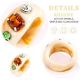 thumbnail image 5 of 12Pcs Resin Rings for Women Retro Acrylic Chunky Colorful Rings Set Clear Plastic Bands with Gemstones Rhinestone Diamond Rings Y2K Rings, 5 of 5