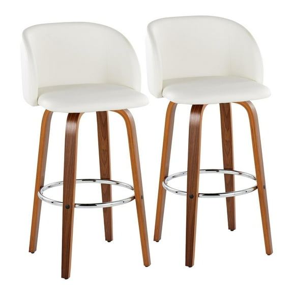 LumiSource Fran 29" Fixed-Height Barstool - Set of 2