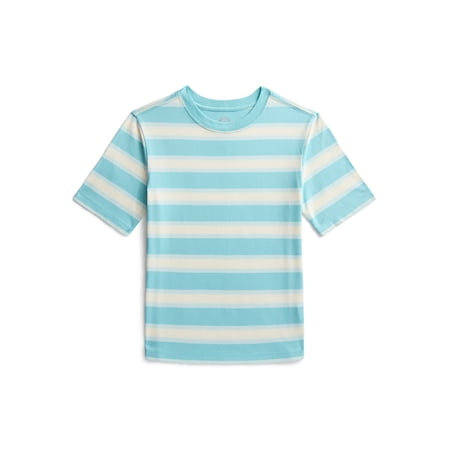 Wonder Nation Boys Striped Tee with Short Sleeves Sizes 4-18 & Husky