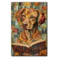 thumbnail image 3 of Vizsla Decor Poster Unframe, Vizsla Dog Canvas Wall Art, Dog Reading Book Canvas Print Painting Poster Wall Decor Dog Lovers Gifts, 3 of 6