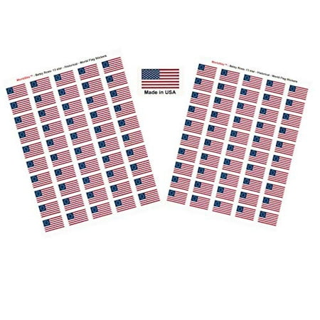 French Flag Sticker Made in USA! 100 Betsy Ross 1.5