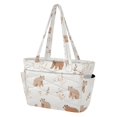 thumbnail image 2 of FORMRS Tote Bag for Women Quilted Large Capacity Travel Work Carry On Shoulder Handbag, Gray Bears, 2 of 7