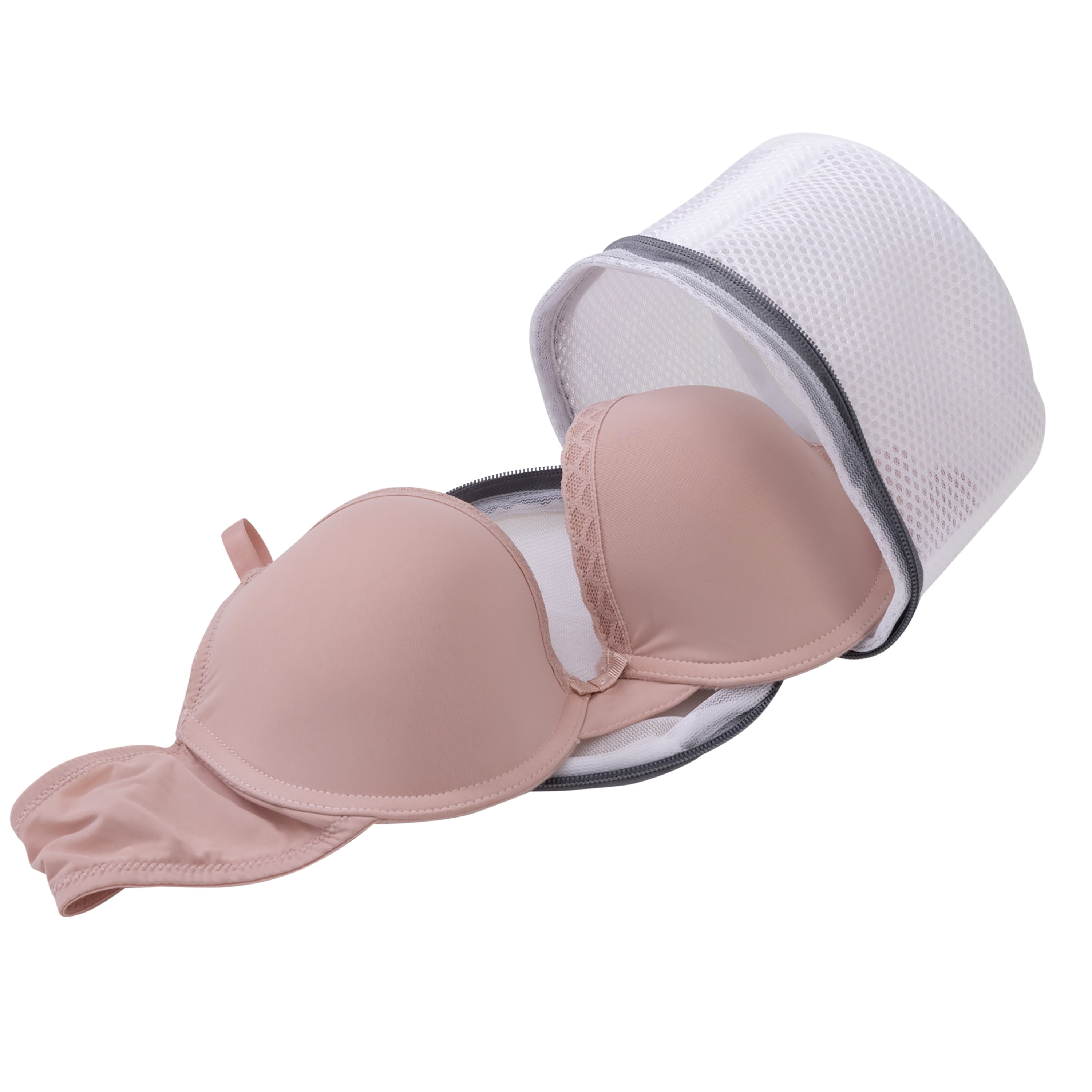 Mainstays Mesh Multi Size Bra Wash Bag, White