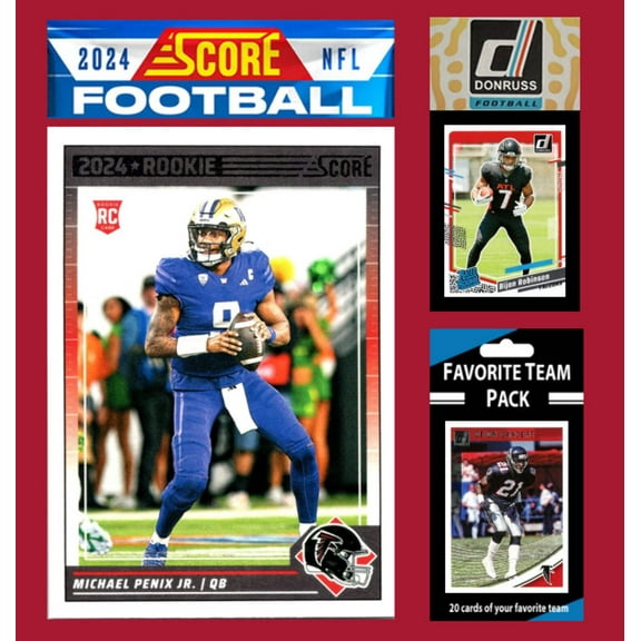 2024 SCORE Falcons Team Set Gift Pack '23 Donruss 20 Pack Penix Deion
