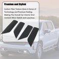 thumbnail image 2 of 4-Door Carbon Fiber Textured Panel Trim Cover for Chevrolet Silverado 2500 HD, 2 of 6