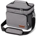 thumbnail image 1 of Bolsa Térmica Reutilizable para Almuerzo Tiblue Rayas Negras y Blancas, 1 of 9