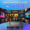 thumbnail image 2 of 4G+32G Superbox S6 Pro 2025 Fully Loaded with Voice Control, Parental Controls & Time Shift, Super Box S6pro with Android 12, 6K HDMI, Bluetooth 5.2, 2 of 9