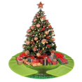 thumbnail image 4 of Falda para árbol de Navidad Grinc_H, suave y divertida, decoración navideña navideña de granja de 30", 4 of 4