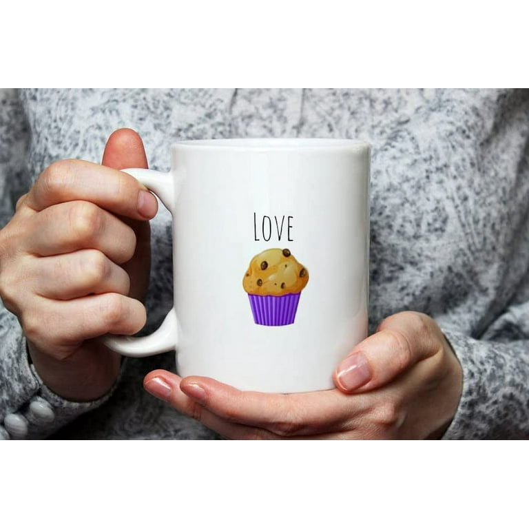 Love Muffin Mug, Hand Crafted Mug, for Everyone, Love, Muffin, 11