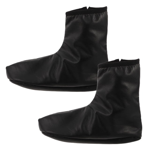PTOOTP 1Par Calcetines Impermeables De Cuero PU Con Térmico Para Botas De Camping Y Frío