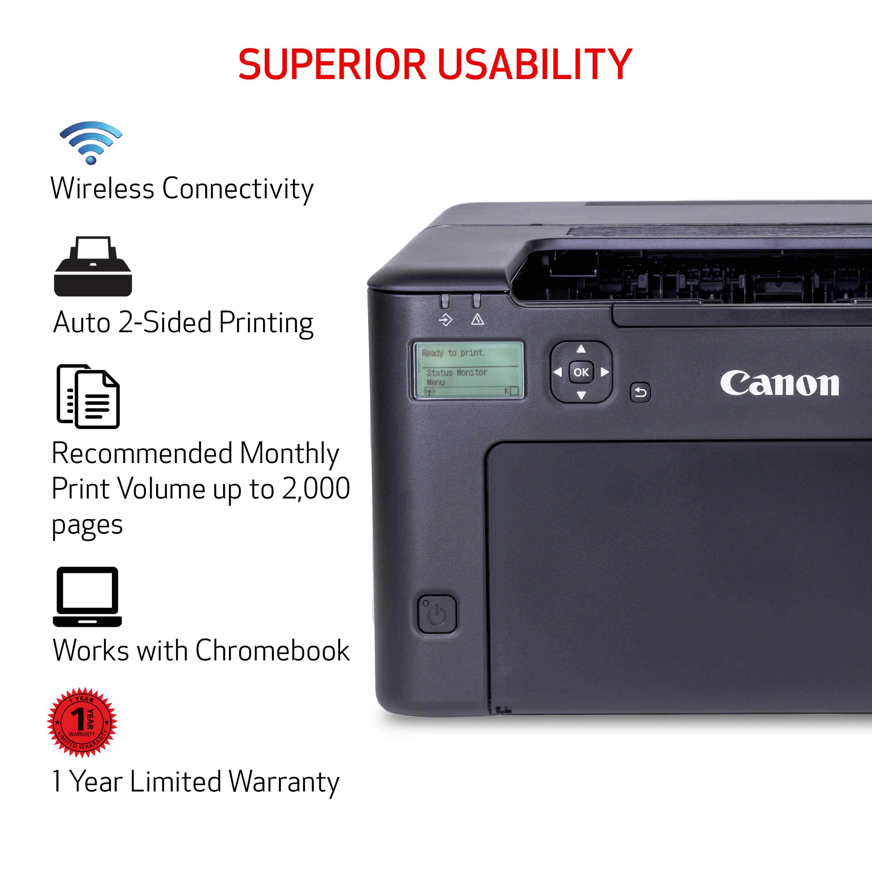 Canon imageCLASS LBP122dw Wireless Laser Printer photo 6
