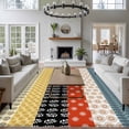 thumbnail image 3 of Modern Bohemian Area Rugs 8'x10', Washable Small Throw Rugs for Living Room Patio, Colorful Minimalist Abstract Paisley Boho Indoor Outdoor Rug Non-Slip Low Pile Carpet Runner Reversible Floor Mats, 3 of 8