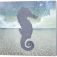 thumbnail image 1 of Metaverse C960124-0120000-ACCQAMA Plage Signes Cheval de Mer par LightBoxJournal Toile Art Mural - 12 x 12 Po., 1 of 1