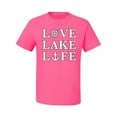 thumbnail image 2 of Wild Bobby, Anchor Wheels Love Lake Life, Men Graphic Tee, Neon Pink, Medium, 2 of 4