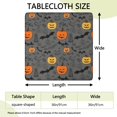 thumbnail image 2 of Vintage Halloween Elements Pattern Square Fitted Tablecloth with Elastic Edge,Square Table Cover,Washable Elastic Table Cover for Home Kitchen Party Decor 36"x36", 2 of 6