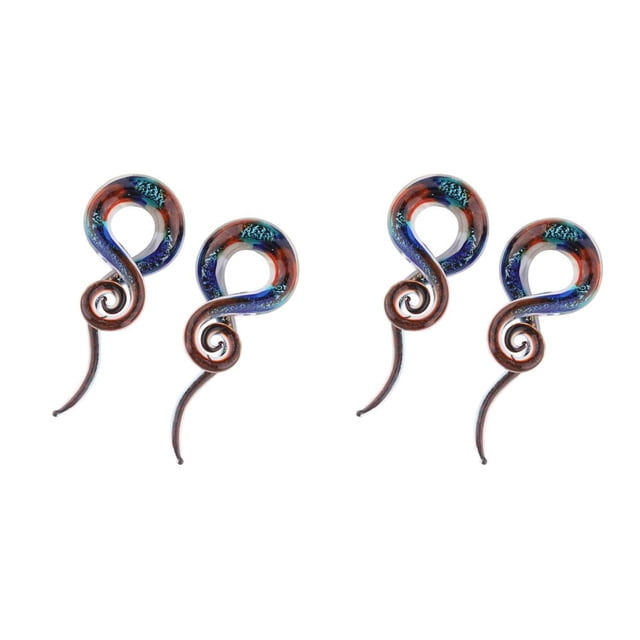 Jumpingount 1 Pair Ear Studs DIY Prop Jewelry Lady Glass Exquisite Present Accessories Great Ears Smooth Surface Kit No.1 2piezas Jumpingount CBP588875