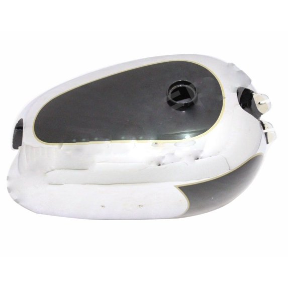 BSA Petrol Fuel Tank Black Painted Chrome Golden Flash A10 Plunger Model