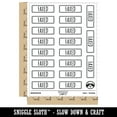 thumbnail image 2 of Faxed Double Line Border Sticker Set - White - Gloss Finish - 2.00" Large, 2 of 7
