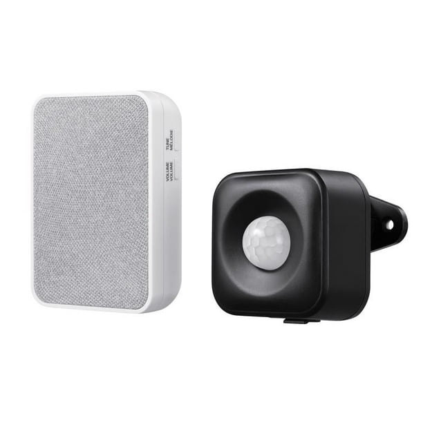 Timbre inalámbrico inteligente Heath Zenith Globe negro/blanco