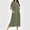 Army Green, variant on Knit Robe for Women Full Length Zip Up Housecoat with Pockets Gradient Color Lounge Wear and Sleepwear for Maternity or After Shower