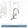 thumbnail image 6 of Moen 6221BL CIA Collection Single Handle Bathroom Sink Faucet, Matte Black, 6 of 6