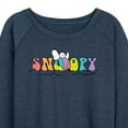 thumbnail image 3 of Peanuts - Snoopy's Beach Ball - Women's Lightweight French Terry Long Sleeve Shirt, 3 of 6