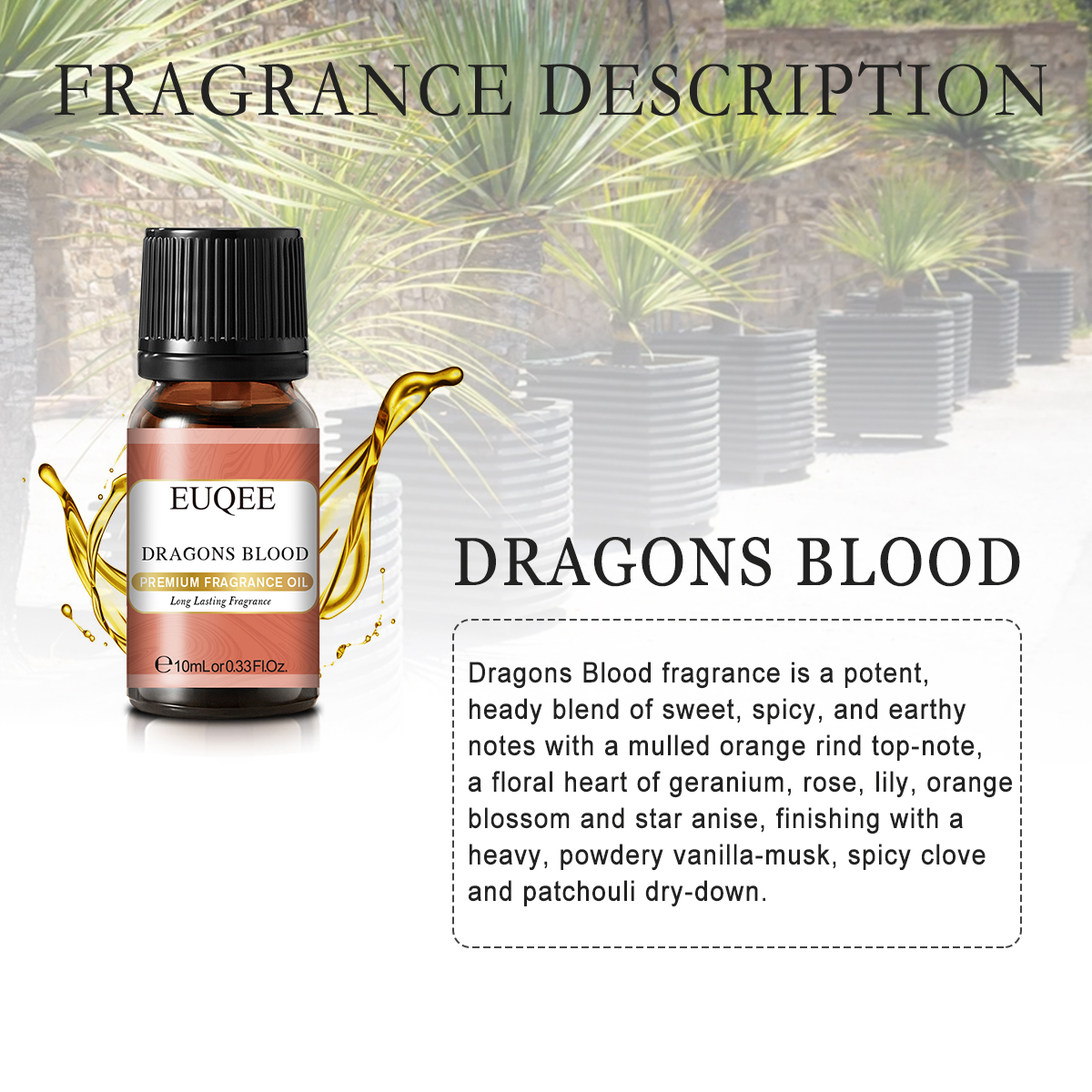 Dragons Blood Essential Oil - 100% Pure Aromatherapy Grade Essential Oil by Nature's Note Organics 1 oz.