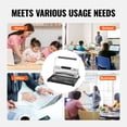 thumbnail image 6 of Electric Coil Binding Machine, 46-Hole Punch Binder for 500 Sheets, Includes 100 Spines for Letter, A4, A5 Paper, 6 of 12