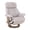 Light Gray, variant on Pemberly Row Swivel Recliner with Folding Chaise in Light Gray Fabric