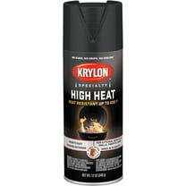 Krylon K01707077 High Heat Spray Paint, 12 Ounce Pack of 1, Flat Black