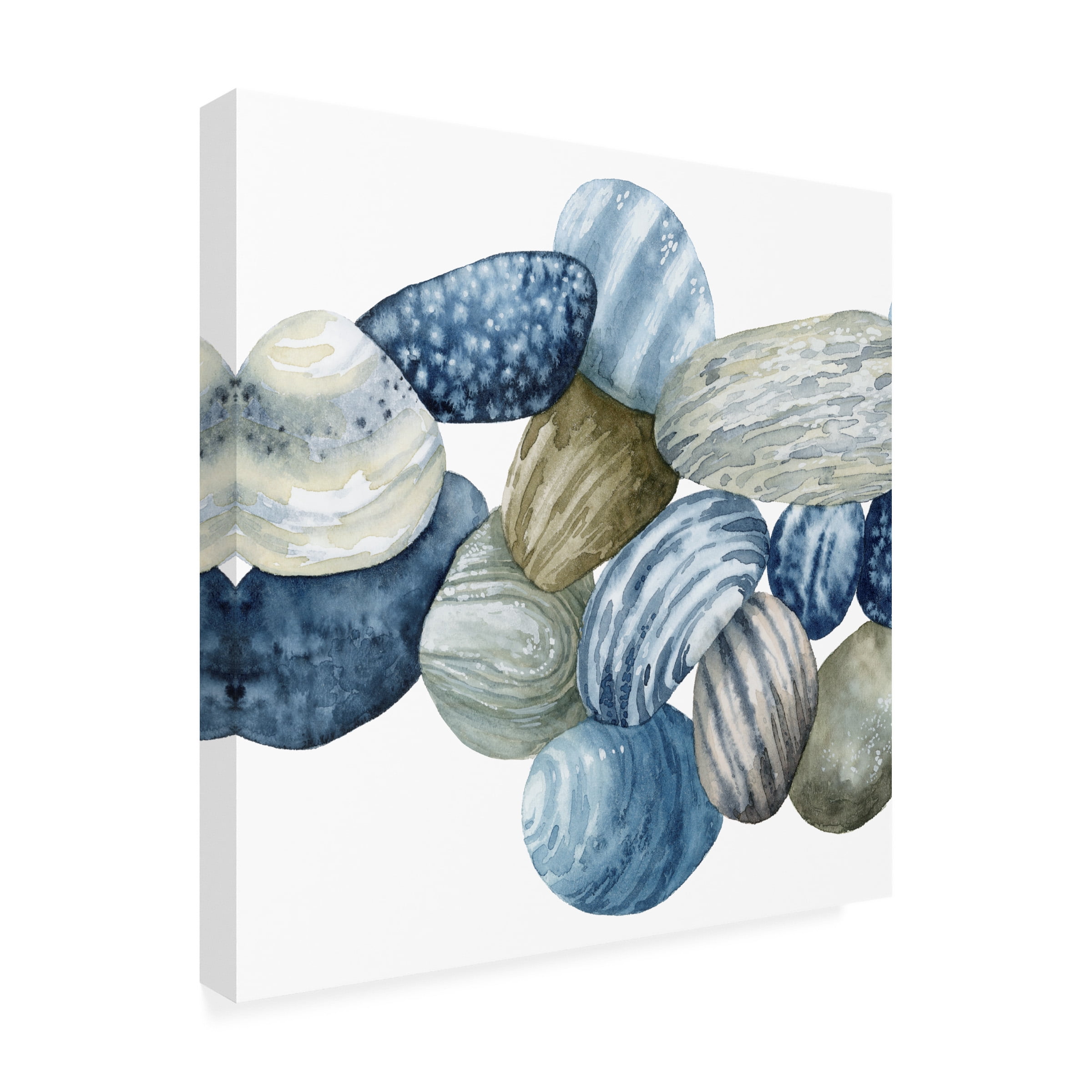 Grace Popp 'Found Pebbles I' Canvas Art