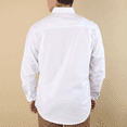 thumbnail image 4 of Camisa Blanca Slim Fit Manga Larga Con Cintilla Para Caballero, 4 of 5