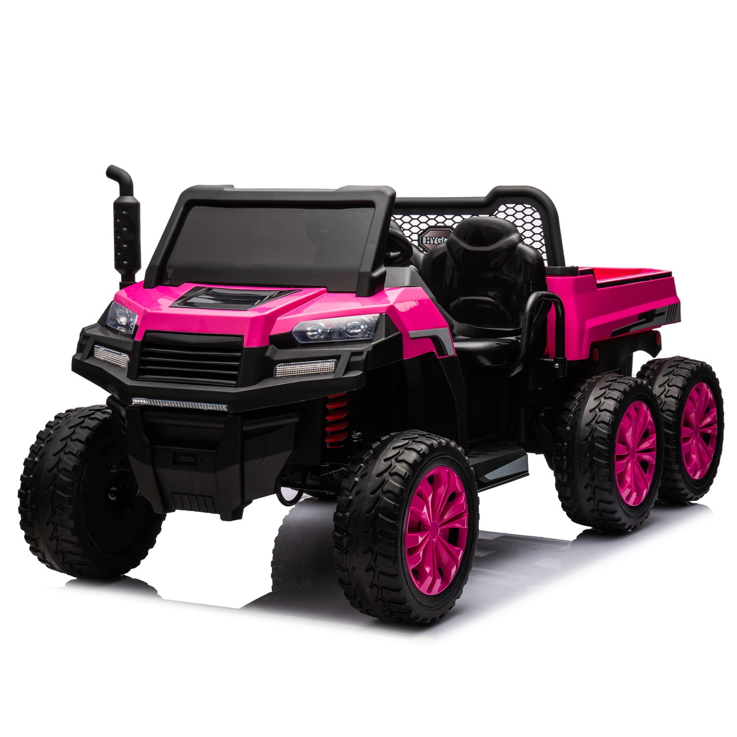 CIPACHO 24V UTV Kids Ride On Truck with Dump Bed, Electric Kids Car 4WD with 6 Wheels 2-Seater, Foam Tires, Suitable for Off-Roading, Remote Control, Pink CIPACHO 24V UTV Kids Ride On Truck with Dump Bed, Electric Kids Car 4WD with 6 Wheels 2-Seater, Foam Tires, Suitable for Off-Roading, Remote Control, Pink