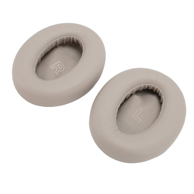 Coussinets d'Oreille de Remplacement en Cuir Protéiné, Réduction du Bruit 2 Pcs Coussinets d'Oreille de Remplacement pour Écouteurs pour QC Ultra Blanc, Gris