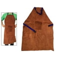 thumbnail image 6 of jiaping Welding Apron Adjustable Strap Front Pocket Gardening Apron Multipurpose 70cmx100cm Brown, 6 of 9
