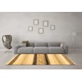 thumbnail image 3 of Ahgly Company Indoor Square Abstract Brown Contemporary Area Rugs, 4' Square, 3 of 4