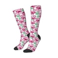 thumbnail image 2 of Haiem Flamingo Socks, Funny Novelty Crazy Design Cotton Socks Sports Socks Knee High Socks For Men, Women,1Pairs - Gift For Working Friends, 2 of 9