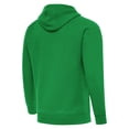 thumbnail image 3 of Men's Antigua Kelly Green New York Knicks St. Patrick's Day Victory Raglan Pullover Hoodie, 3 of 4