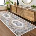 thumbnail image 5 of Tzou Boho Washable Runner Rugs 2x6 for Living Room Bedroom, Non Slip Geometric Carpet for Kitchen Entryway, Stain Resistant, Super Soft(Orange), 5 of 7