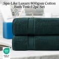 thumbnail image 2 of Juego de toallas de baño Madison Park Signature, 800 g/m², 100% algodón, x2, 2 of 6