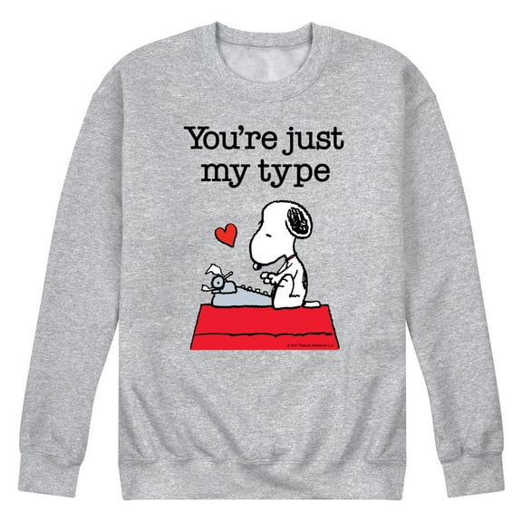 Peanuts - You're Just My Type - Men's Crew Fleece