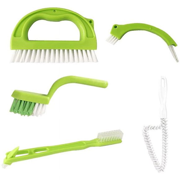 SHENMO 5 Pcs Tile Grout Brush Kit Window Cleaning Grouts In Bathroom Kitchen And Household Removes Mildew Surfacely