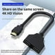 thumbnail image 3 of HDMI Splitter 1080P Dual Port Y Splitter 1 In 2 Out Cable Male To Female Adapter For LCD TV Box PS3 HDMI-compatible Splitter, 3 of 4