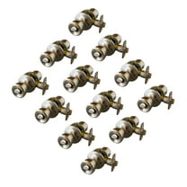 Design House 190835 Terrace 6-Way Universal Privacy Bed and Bath Door Knob Satin Nickel 12-Pack