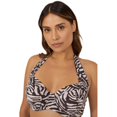 thumbnail image 1 of Gorgeous - Top de Bikini Estampado Animal para Mujer (Marrón), 1 of 3