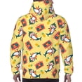 thumbnail image 7 of Cauagu Pineapples Sharks In Hawaiian for Men's Pullover Hooded Sweatshirt Athletic Casual Hoodie Aautumn Hoodie Sweatshirt for Men Pullover Casual Hooded Sweatshirt-4X-Large, 7 of 7