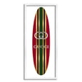 thumbnail image 4 of Stupell Industries Red Green Designer Logo Surfboard Fashion Motif Framed Wall Art, 10 x 24, Design by Madeline Blake, 4 of 5